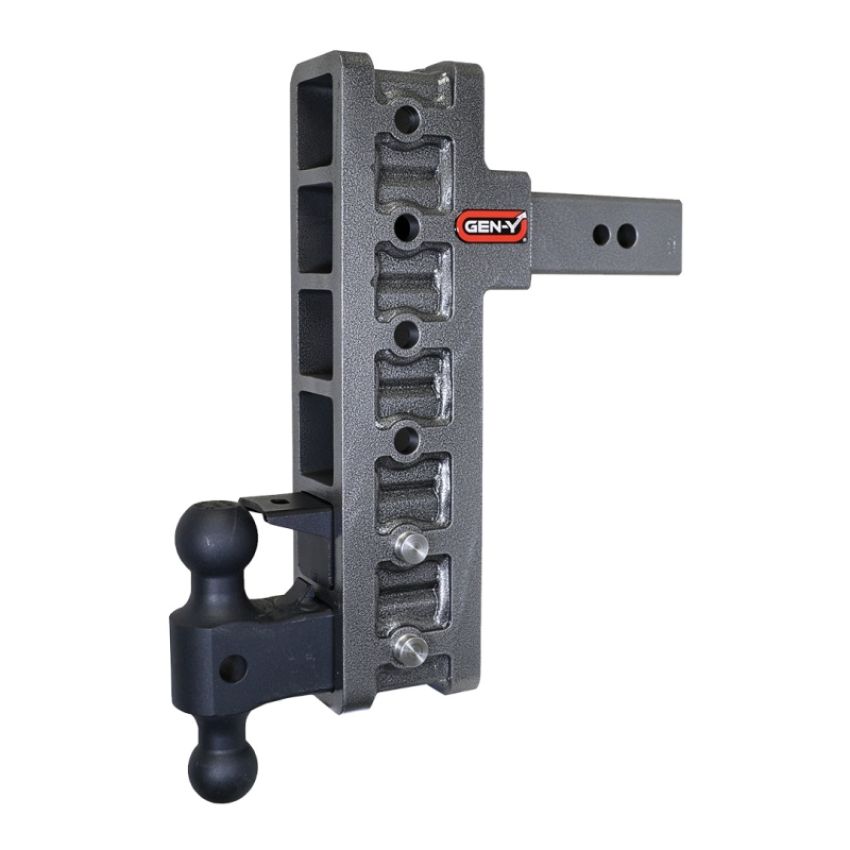 GEN-Y Hitch GH-1926 Gen-Y Mega Duty 2.5in Shank 12in Offset Drop 32K Hitch w/GH-0161 Dual-Ball/GH-0162 Pintle Lock