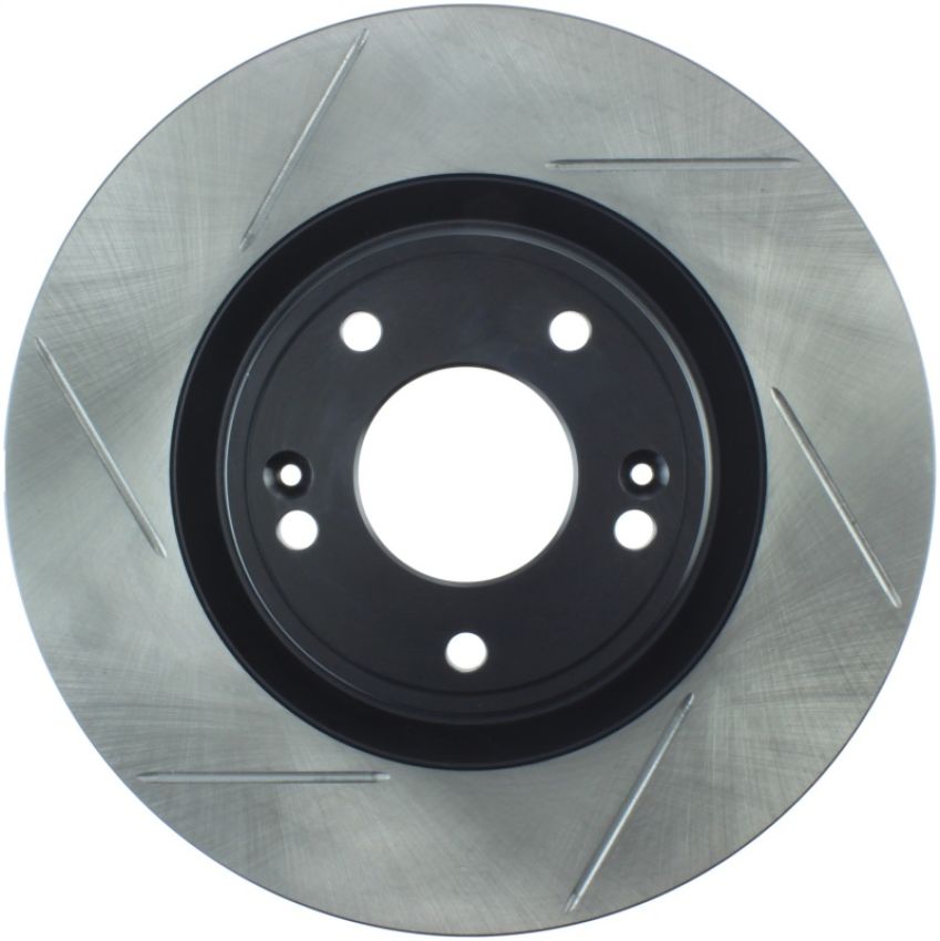 Stoptech 126.51038SR Power Slot 10 Hyundai Genesis Coupe Non-Track Front Right Slotted Rotor