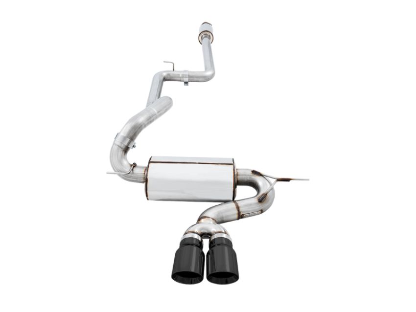 AWE Tuning 3020-33040 Ford Focus ST Touring Edition Cat-back Exhaust - Resonated - Diamond Black Tips