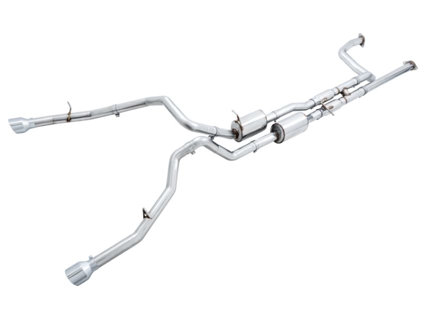 AWE Tuning 3015-32004 2021 RAM 1500 TRX 0FG Cat-Back Exhaust - Chrome Silver Tips