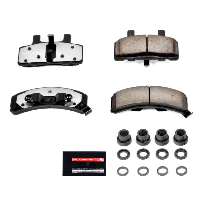 PowerStop Z36-369 PowerStop - Z36 Truck and SUV Carbon-Fiber Ceramic Brake Pads with Hardware Kit