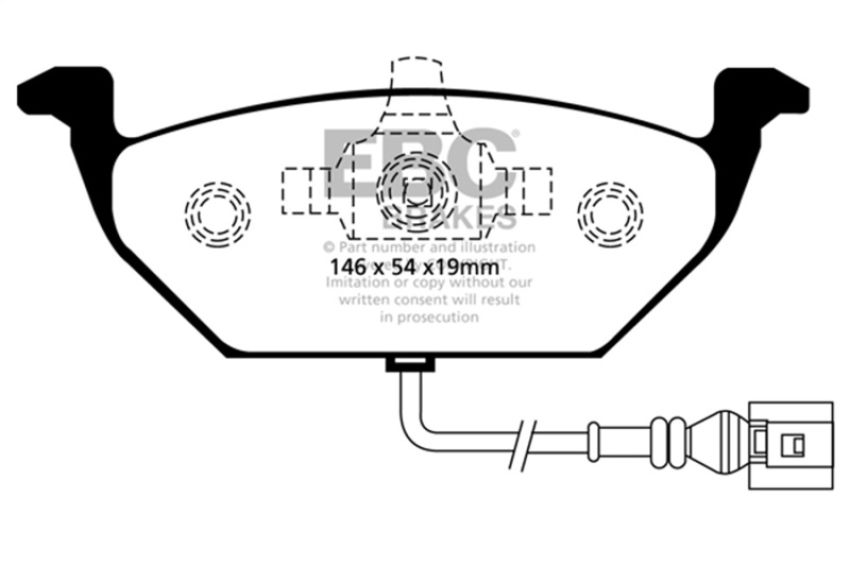EBC Brakes DP31329C Redstuff Ceramic Low Dust Brake Pads