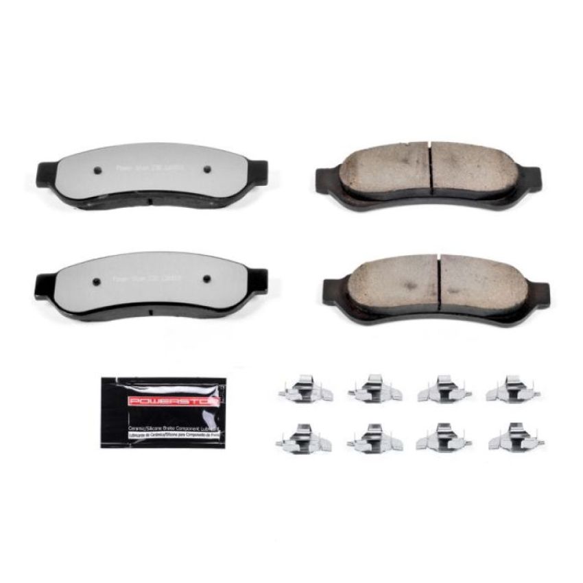 PowerStop Z36-1067 PowerStop - Z36 Truck and SUV Carbon-Fiber Ceramic Brake Pads with Hardware Kit
