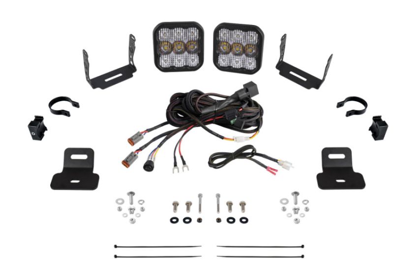 Diode Dynamics DD7870 17-24 Can-Am Maverick X3 SS5 Stage Series Ditch Light Kit - Pro White Combo