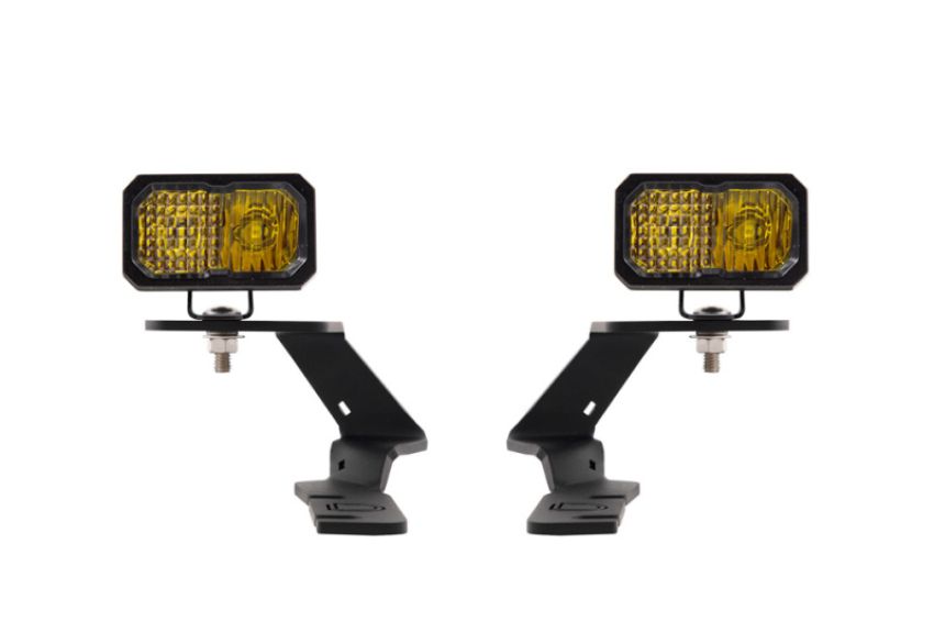 Diode Dynamics DD6590 19-21 Ford Ranger Stage Series 2in LED Ditch Light Kit - Yellow Pro Combo