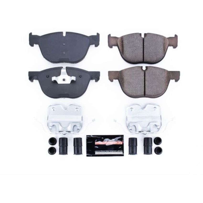 PowerStop Z23-1294 PowerStop - Z23 Daily Driver Carbon-Fiber Ceramic Brake Pads with Hardware Kit