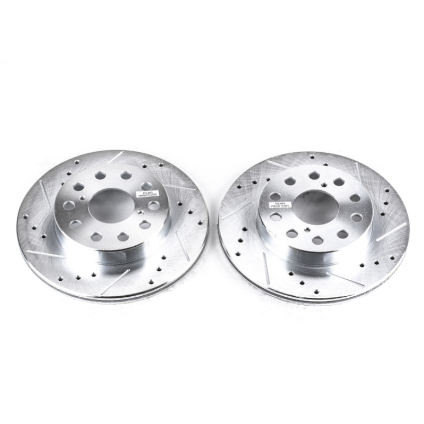 PowerStop JBR593XPR PowerStop Evolution Performance Drilled, Slotted & Plated Brake Rotor Pair