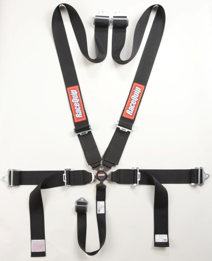 Racequip 741001 Black SFI CAMLOCK 5pt PD Lap Seat Belt