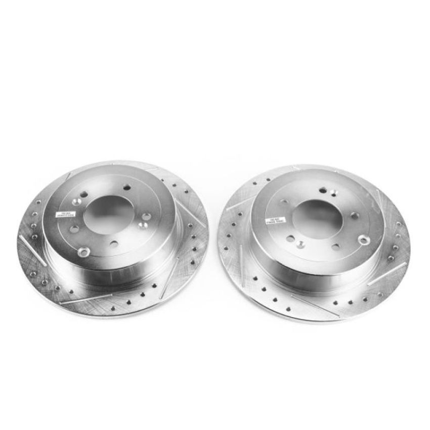 PowerStop JBR1731XPR PowerStop Evolution Performance Drilled, Slotted & Plated Brake Rotor Pair