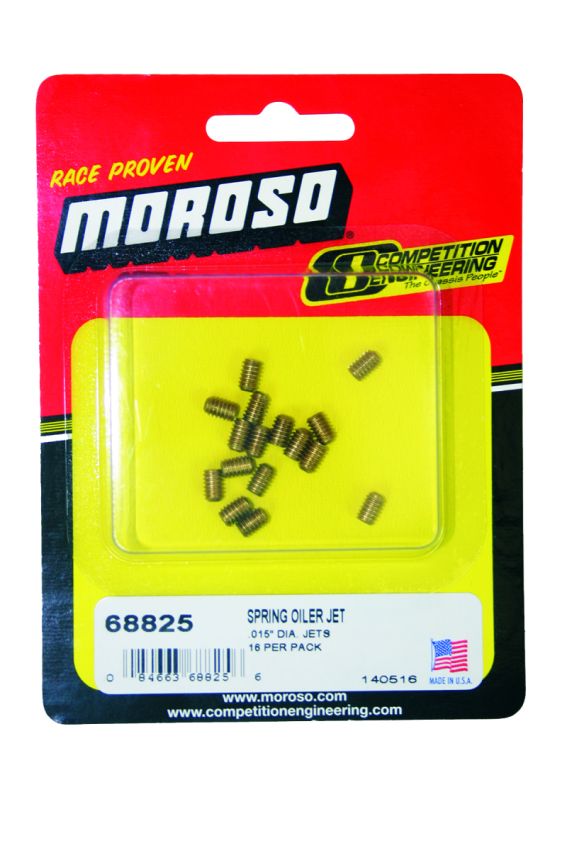 Moroso 68825 Spring Oiler Jets - .015in Diameter Orifice - 16 Pack