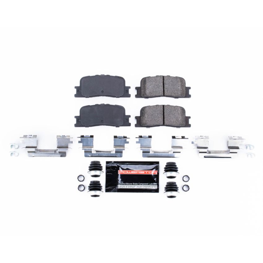 PowerStop Z23-906 PowerStop - Z23 Daily Driver Carbon-Fiber Ceramic Brake Pads with Hardware Kit