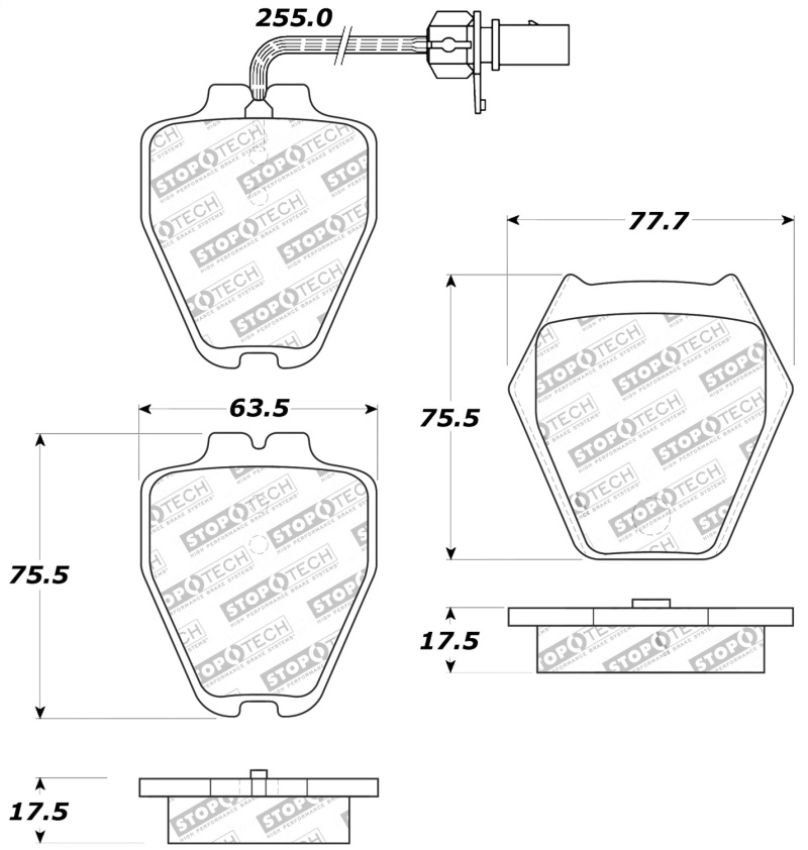 Stoptech 309.08390 Performance Brake Pads