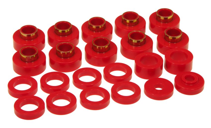 Prothane 1-103 80-86 Jeep CJ5/CJ7 Body Mount 22 Bushing Kit - Red