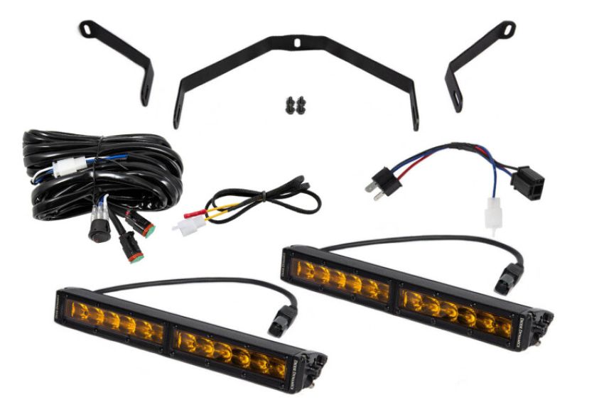 Diode Dynamics DD6067 14-21 Toyota Tundra SS12 Driving Light Kit - Amber Driving