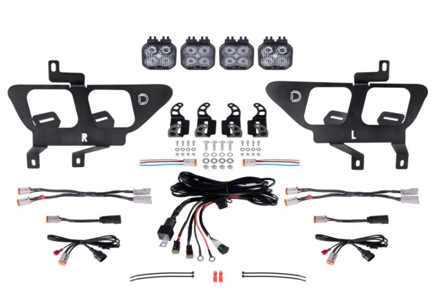 Diode Dynamics DD7314 21-22 Ford F-150 SS3 LED Fog Pocket Kit - White Max