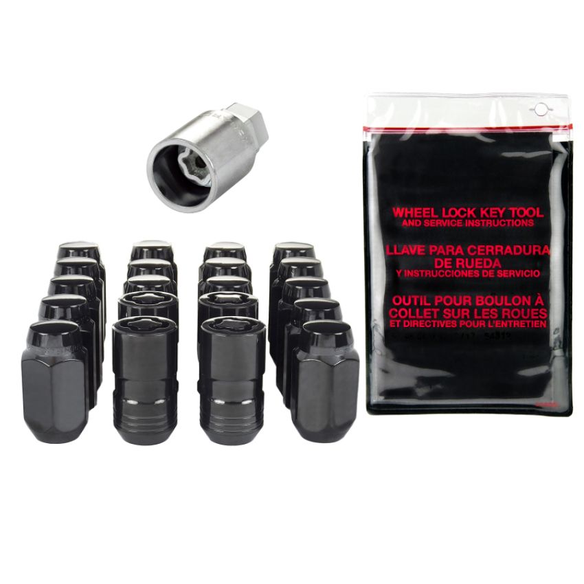 McGard (84527 14X1.5 MCG 5 LUG INSTALLATION KIT, BLACK (22mm HEX)-OAL 1.635