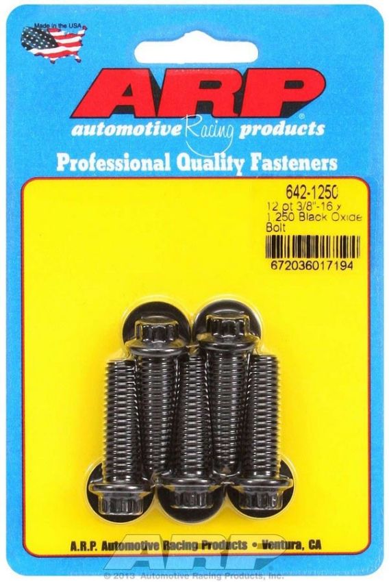 ARP ARP642-1250 Bolt Kit - 12pt. (5) 3/8-16 x 1.250