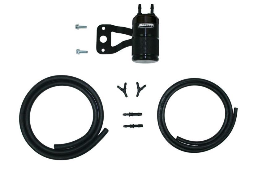 Moroso 85723 H-D Milwaukee 8/touring Models (w/Stock Air Cleaner) Air Oil Separator - Black