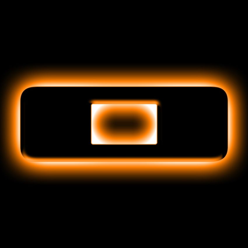 Oracle Lighting 3141-O-005 Universal Illuminated LED Letter Badges - Matte Black Surface Finish - O