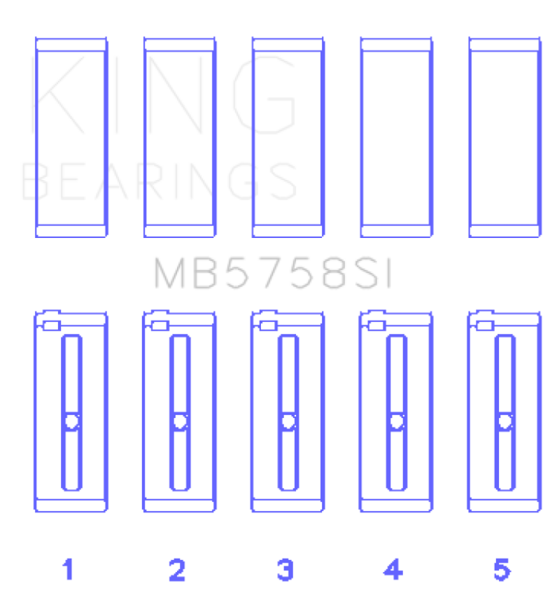 King 2007 Mini Cooper (Size STD) Main Bearing Set