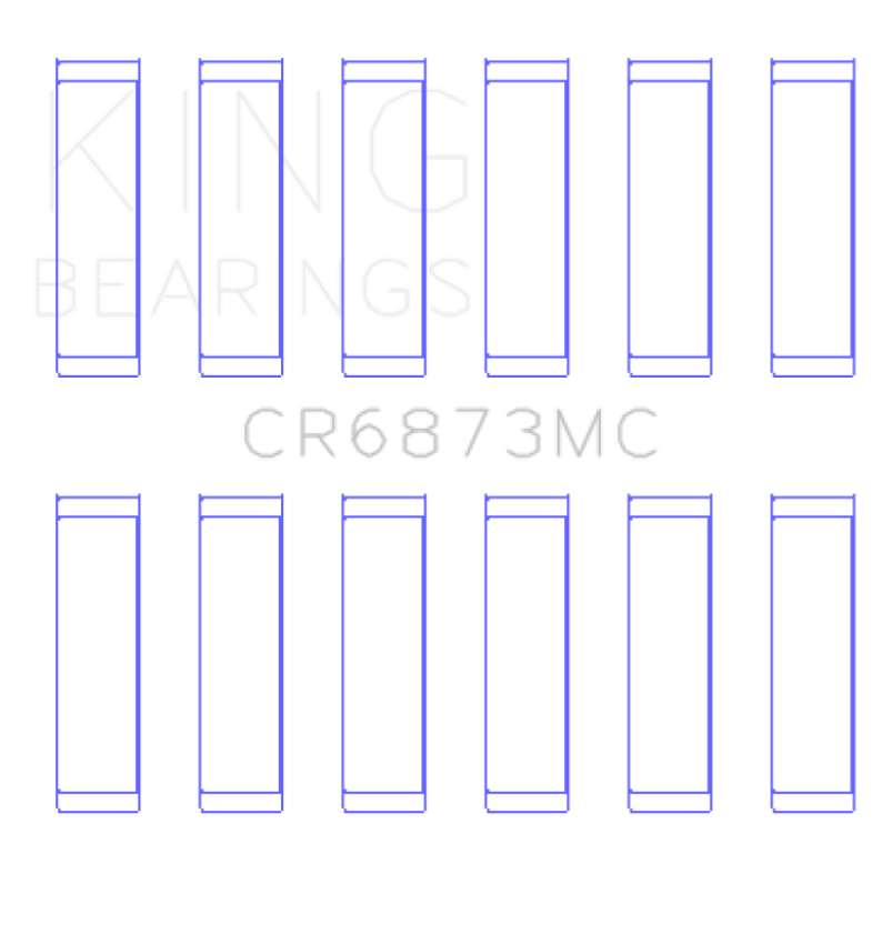 King Toyota 2Gr-FE/ 3GR-FE Polymer Coated (Size 0.25) Connecting Rod Bearing Set