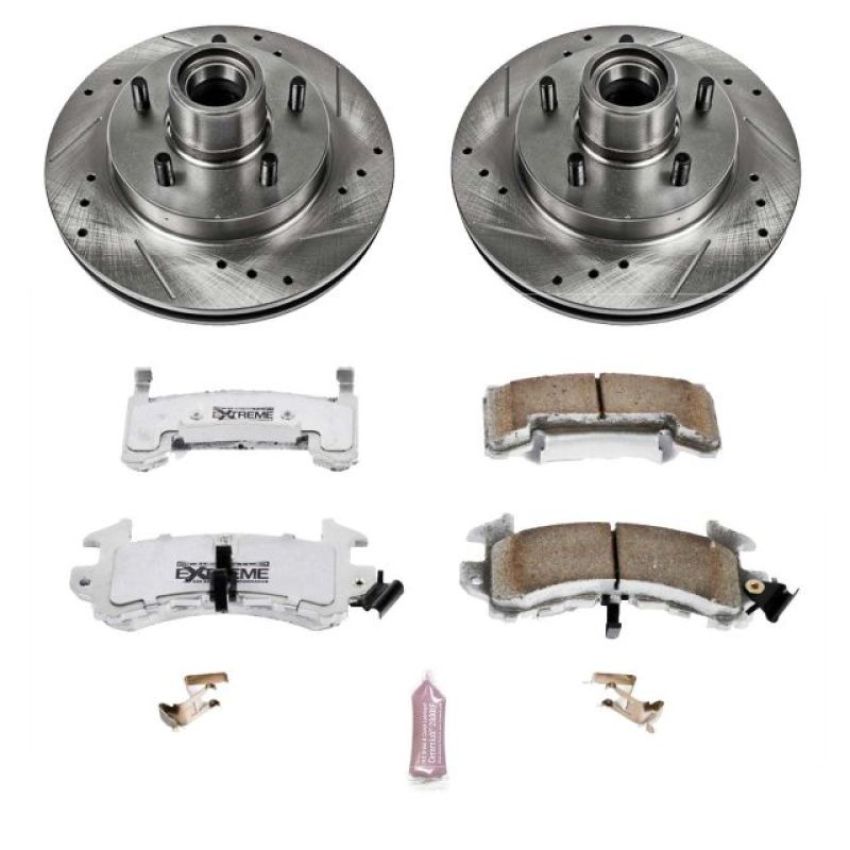 PowerStop K1482-26 Z26 Street Performance Ceramic Brake Pad and Drilled & Slotted Rotor Kit