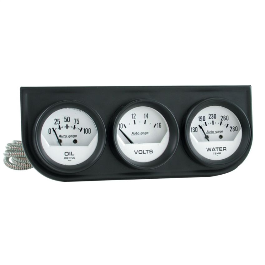 AutoMeter 2324 GAUGE CONSOLE, OILP/WTMP/VOLT, 2