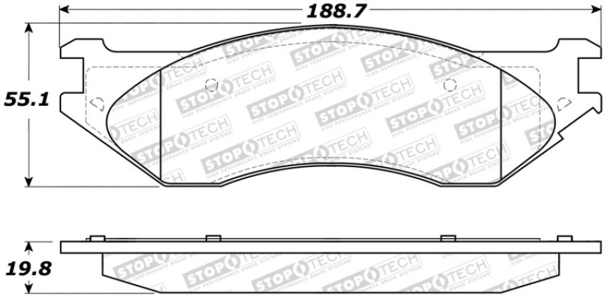 Stoptech 308.07023 Street Brake Pads