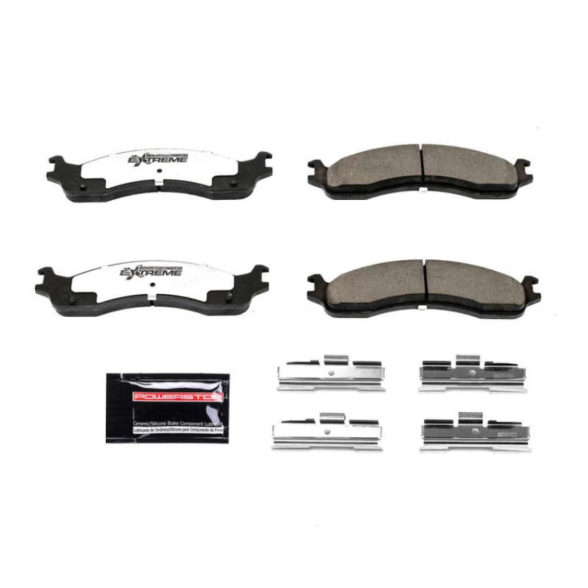 PowerStop Z36-655A PowerStop - Z36 Truck and SUV Carbon-Fiber Ceramic Brake Pads with Hardware Kit