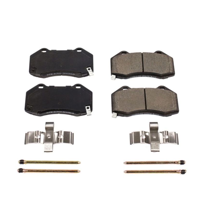 PowerStop 17-1379B PowerStop - Z17 Low-Dust Ceramic Brake Pads with Hardware