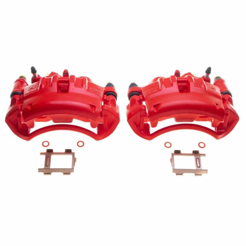 PowerStop S4976 Red Powder Coated Calipers