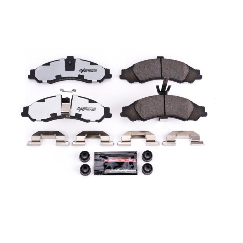 PowerStop Z26-1043 PowerStop - Z26 Performance Carbon-Fiber Ceramic Brake Pads with Hardware Kit