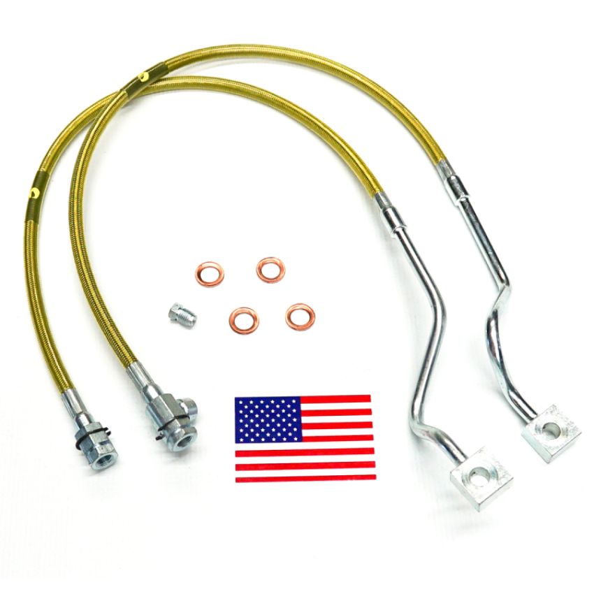 Superlift 91510 99-04 Ford F-250/F-350 w/ 4-8in Lift Kit (Pair) Bullet Proof Brake Hoses