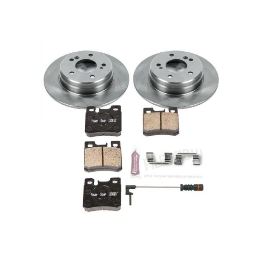 PowerStop KOE6332 OE Stock Replacement Low-Dust Ceramic Brake Pad and Rotor Kit