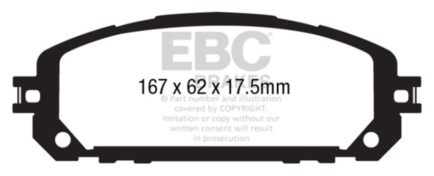 EBC Brakes DP63030 6000 Series Greenstuff Truck/SUV Brakes Disc Pads
