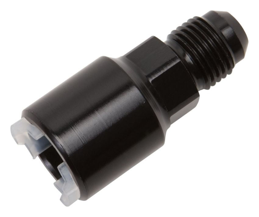 RUSSELL RUS640853 Push-On EFI Fitting #6 to 3/8in Hard Tube Black