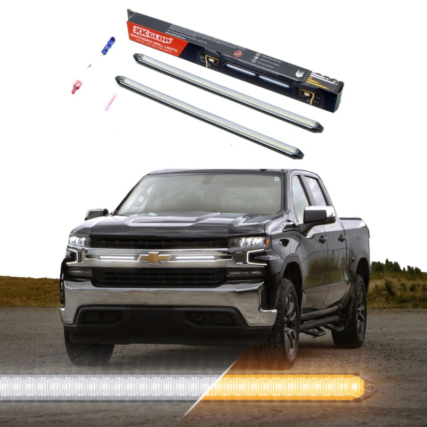 XKGLOW XK041029-14 XK Glow 14In Switchback Grill Lights with Start-up Animation & Sequential Turn Signals