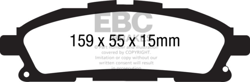 EBC Brakes DP61877 6000 Series Greenstuff Truck/SUV Brakes Disc Pads