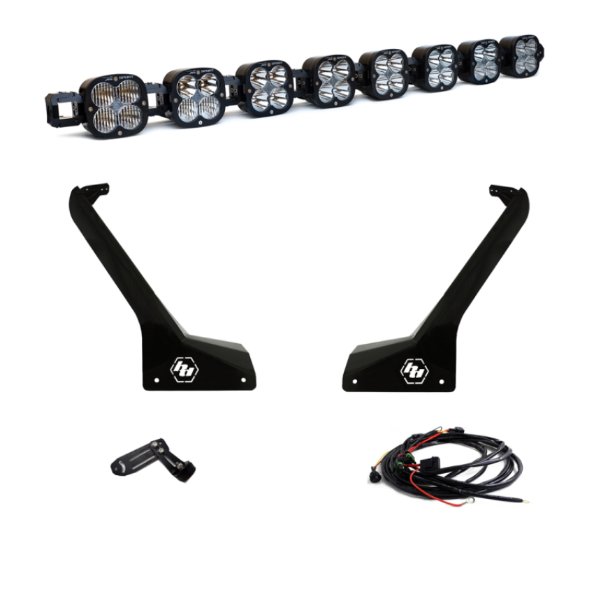 Baja Designs 447664 Jeep JL/JT 8XL Linkable Roof Mount Light Kit