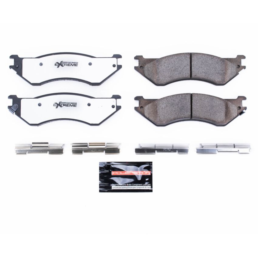 PowerStop Z36-702A PowerStop - Z36 Truck and SUV Carbon-Fiber Ceramic Brake Pads with Hardware Kit
