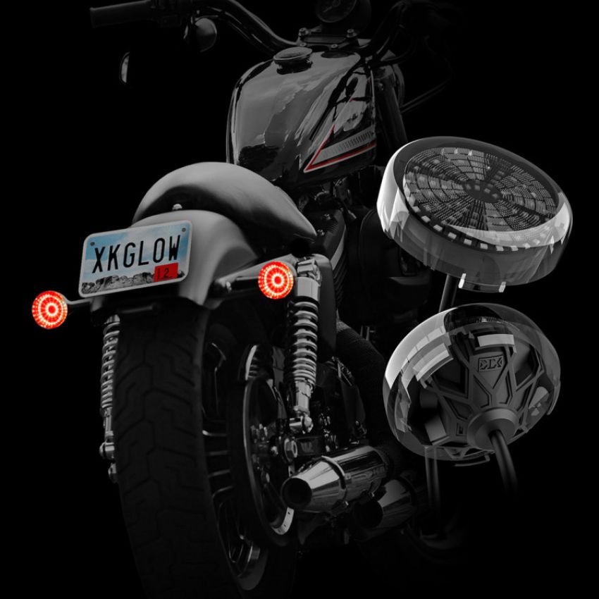 XKGLOW XK-MTP57-FR XK Glow Pro Series MotoTurnz - 1157 Flat Style Rear