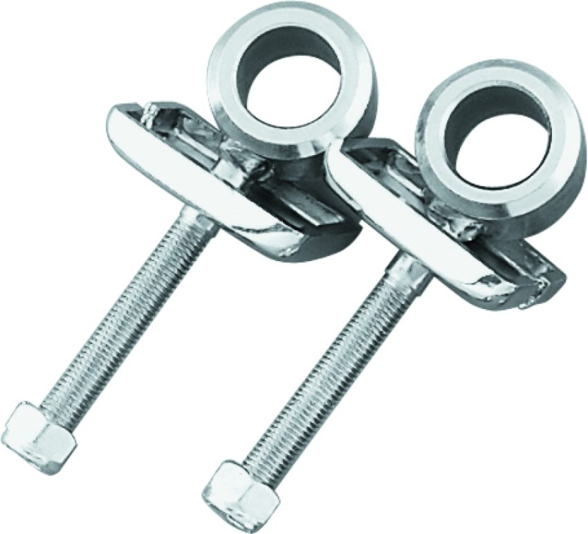 Bikers Choice 490006 79-99 XL 73-E86 FL FX 82-94 FXR 80-83 FLT Chrome Axle Adjusters Replaces H-D 41530-84T