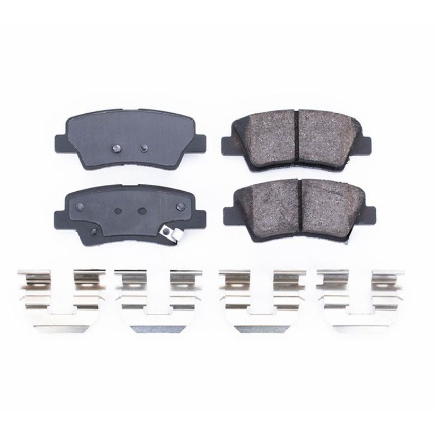 PowerStop 17-1445 PowerStop - Z17 Low-Dust Ceramic Brake Pads with Hardware