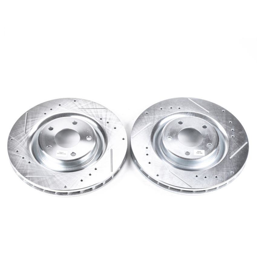 PowerStop AR82100XPR PowerStop Evolution Performance Drilled, Slotted & Plated Brake Rotor Pair