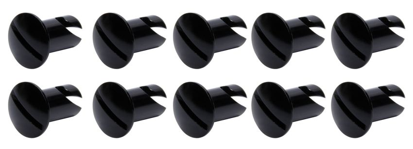 Ti22 PERFORMANCE TIP8106 Oval Head Dzus Buttons .550 Long 10 Pack Black