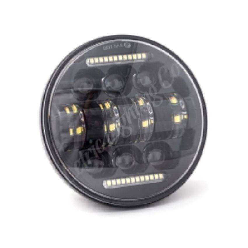 Letric Lighting 5.75? LED Black Diez 10-LED Headlight with dual horizontal DRL*s