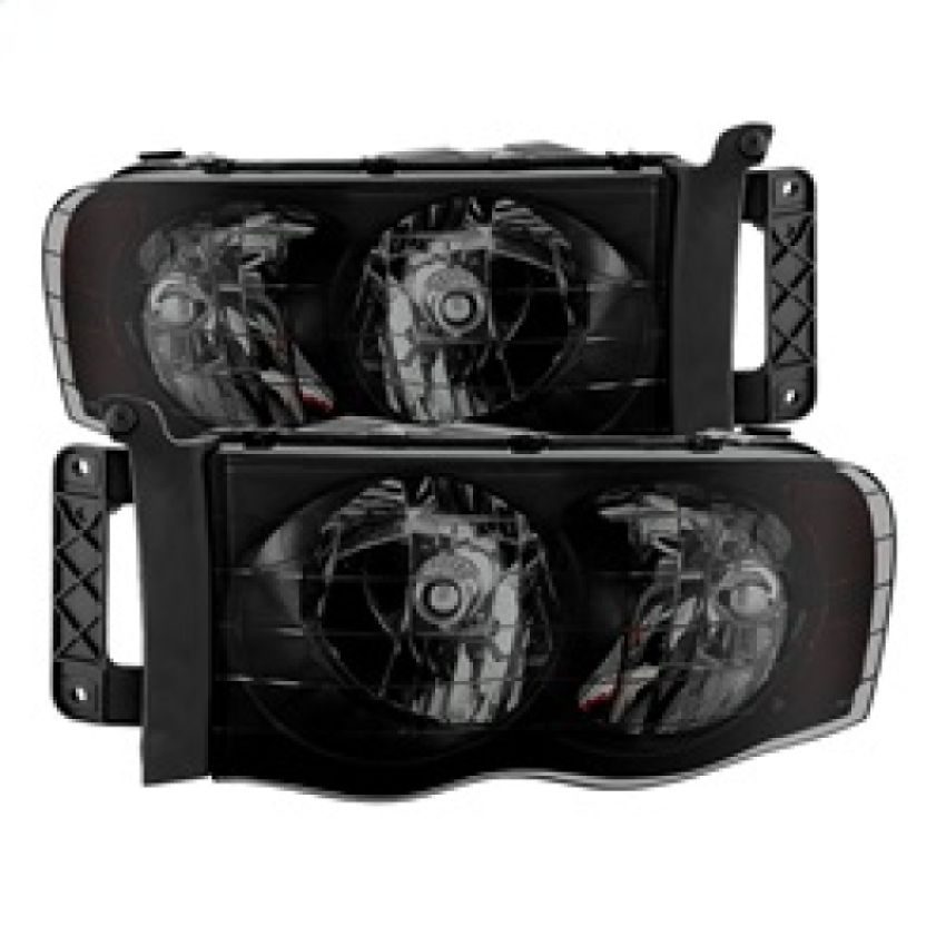 SPYDER 9030352 Xtune Dodge Ram 1500 02-05 Amber Crystal Headlights HD-JH-DR02-AM-BSM