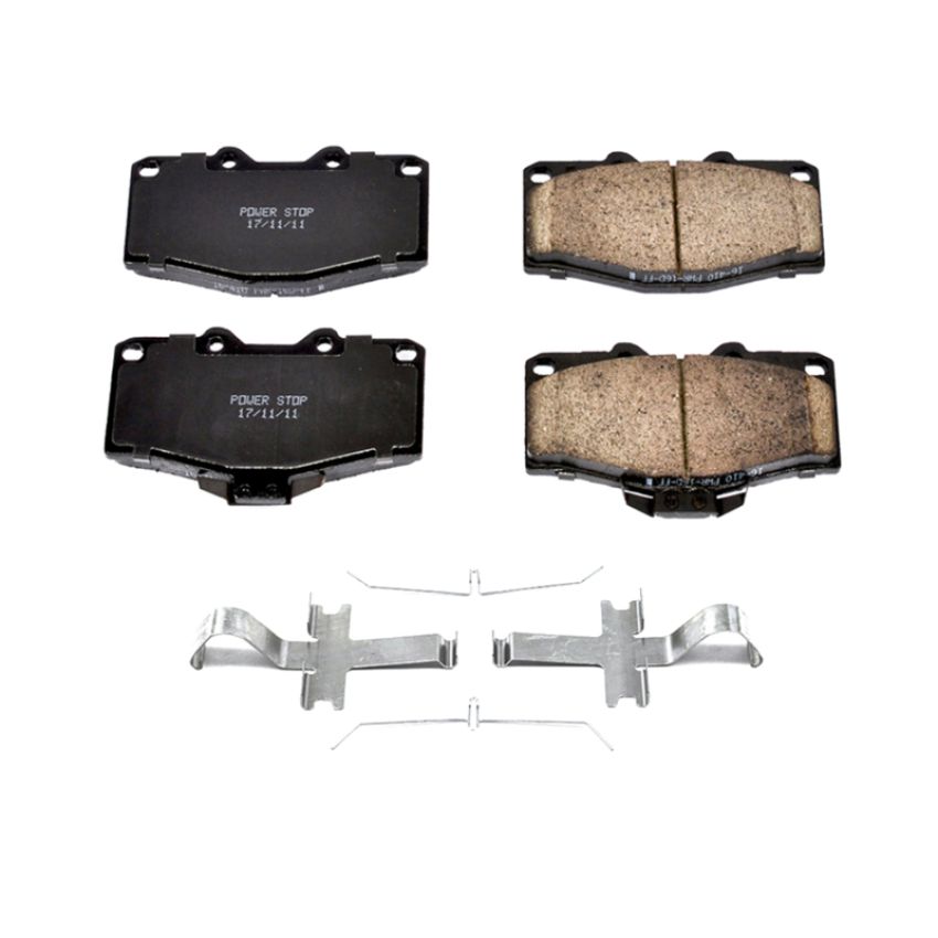 PowerStop 17-410 PowerStop - Z17 Low-Dust Ceramic Brake Pads with Hardware