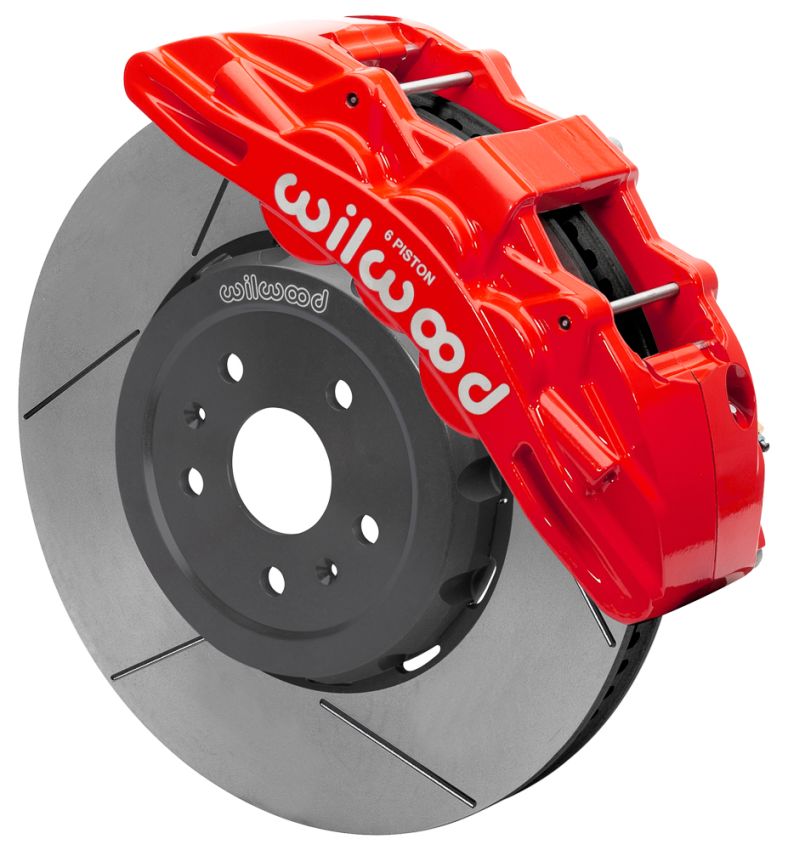 Wilwood 140-17004-R SX6R Big Brake Dynamic Front Brake Kit 15in Slotted Red 2020+ Chevy C8 Corvette