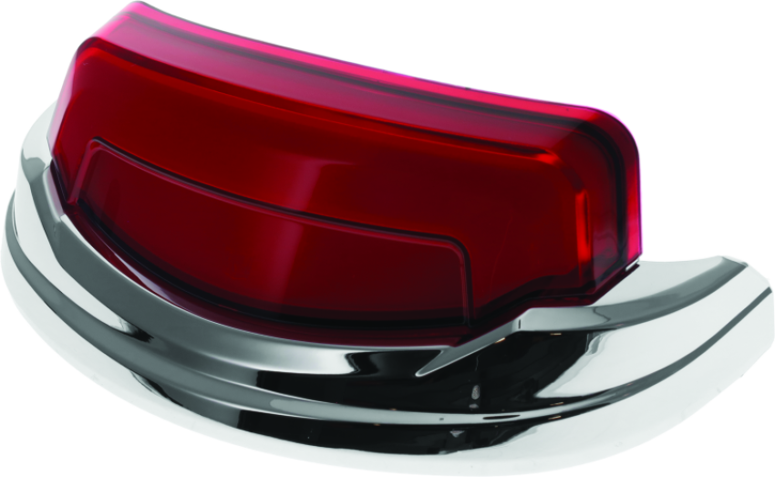 Kuryakyn 2966 Tracer Rear Fender Tip Light Chrome Red Lens